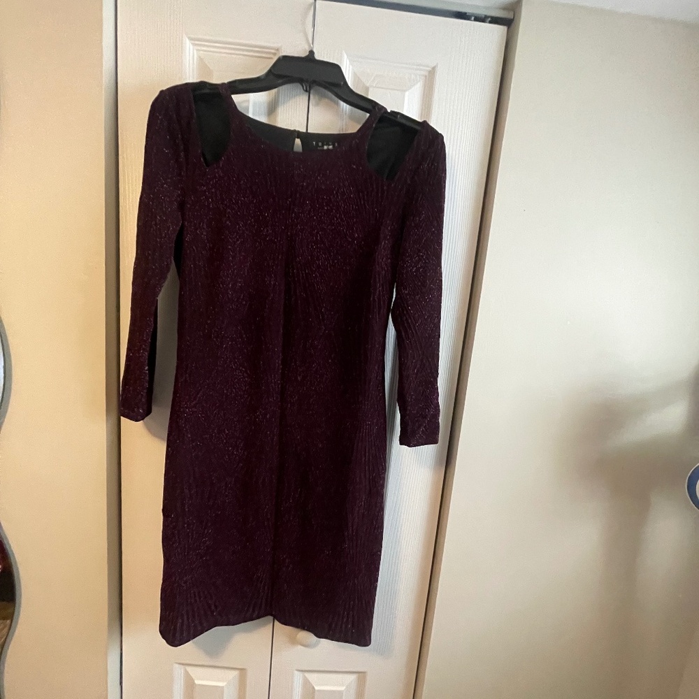 TRIXXI metallic purple party dress XL
